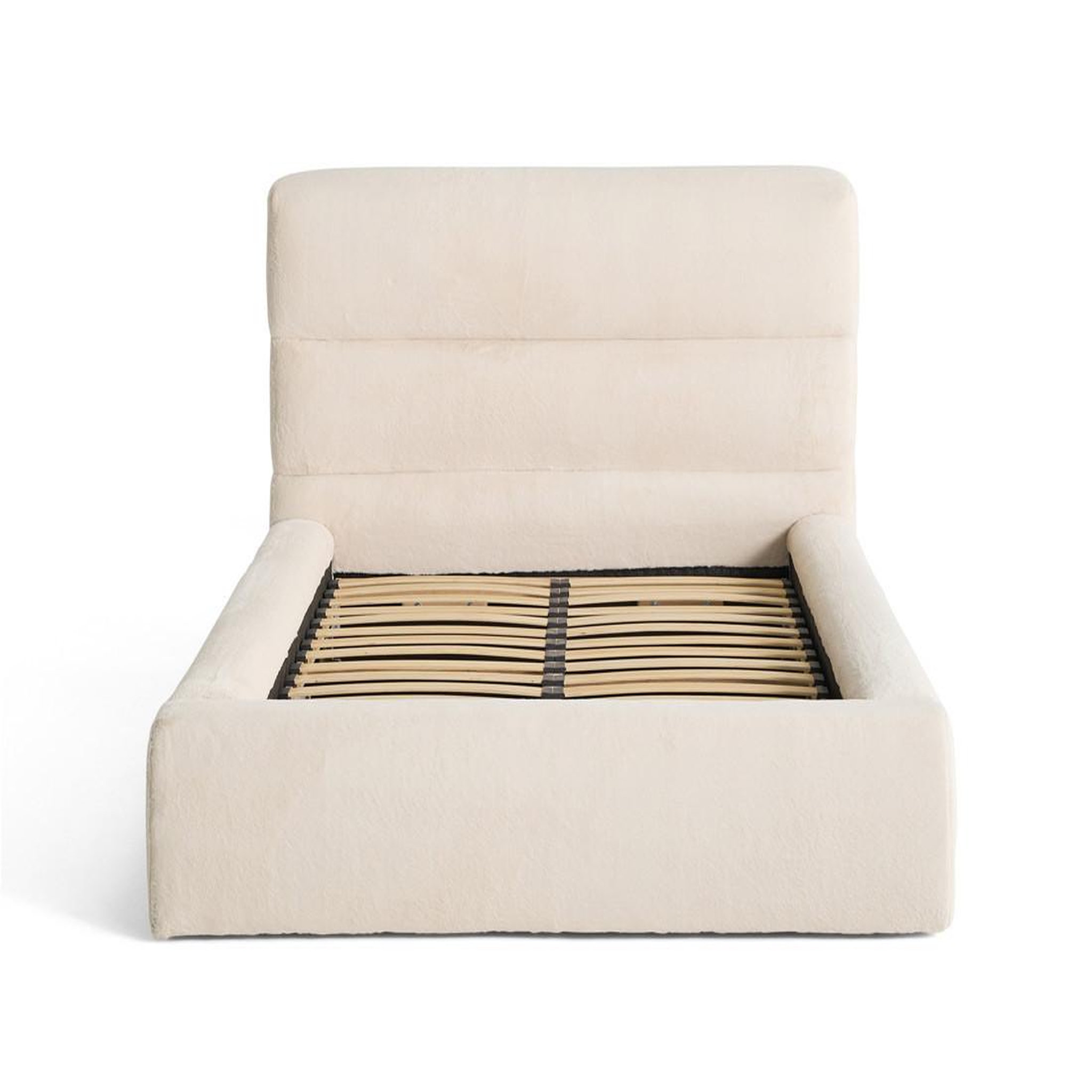 Voir la diapositive 1 : LISA DESIGN Sunset - lit coffre - 160x200 cm - sommier inclus - en fausse fourrure