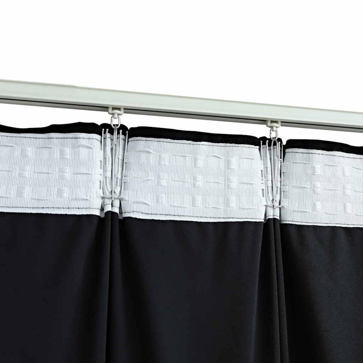 VIDAXL Rideaux occultants avec crochets 2 pcs Velours Noir 140x245 cm