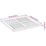 Voir la diapositive 6 : VIDAXL Dessus de table 70x70x2 cm carre bois massif d'acacia