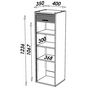 Voir la diapositive 3 : Rangement à rideau cuisine H 123.6 cm - COOK