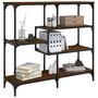 Voir la diapositive 3 : VIDAXL Table console chene marron 103x32x95 cm bois d'ingenierie