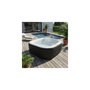Voir la diapositive 3 : Ospazia Spa gonflable 6 places carré - Ospazia - Dimensions : 185 x 185 cm - Filtre et bâche inclus