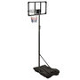 Voir la diapositive 4 : VIDAXL Support de basket-ball Transparent 216-250 cm Polycarbonate