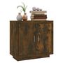 Voir la diapositive 4 : VIDAXL Buffet Chene fume 80x40x75 cm Bois d'ingenierie