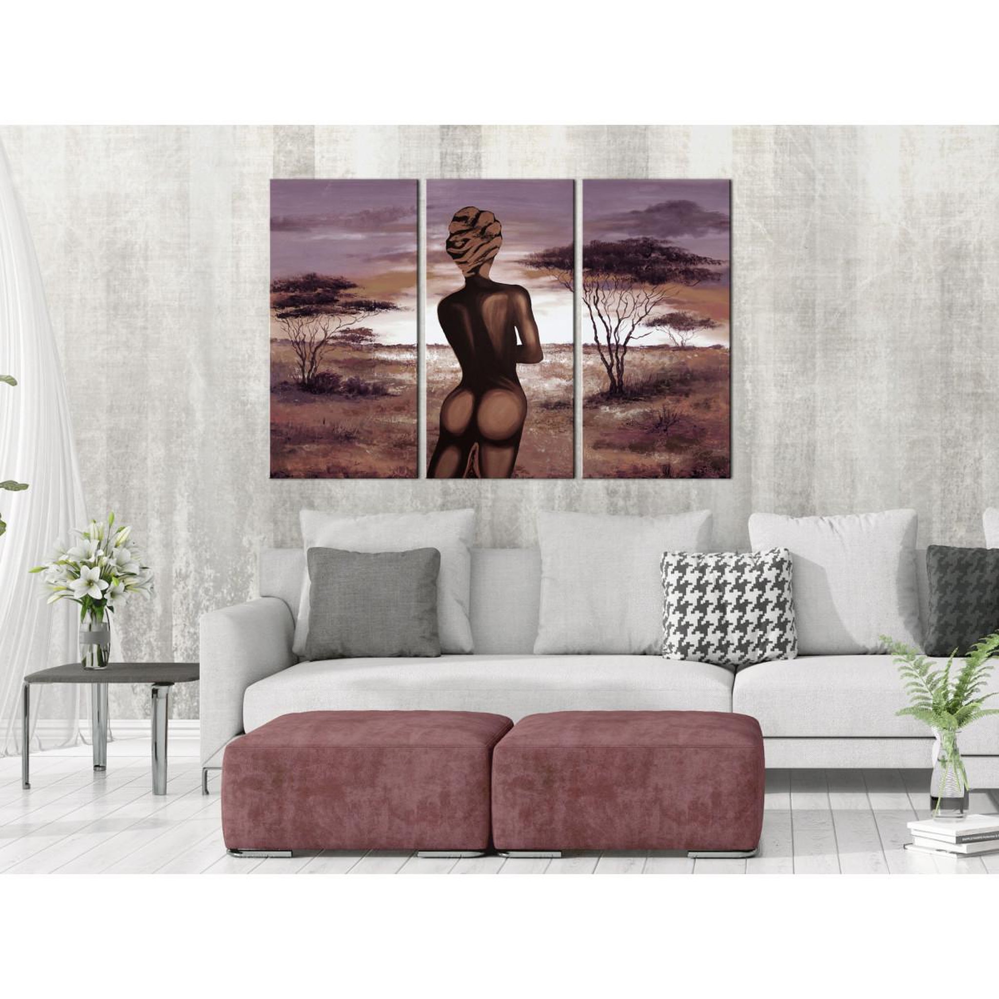 Voir la diapositive 2 : Paris Prix Tableau Imprimé 3 Panneaux  Without Shame