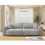 Voir la diapositive 1 : BEST MOBILIER Nicole - canapé droit 4 places convertible avec coffre en tissu