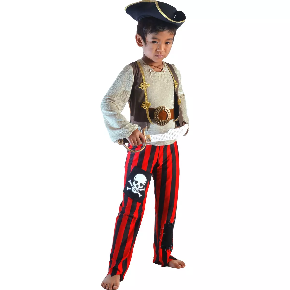 CESAR Déguisement pirate avec chapeau et sabre taille 8/10 ans