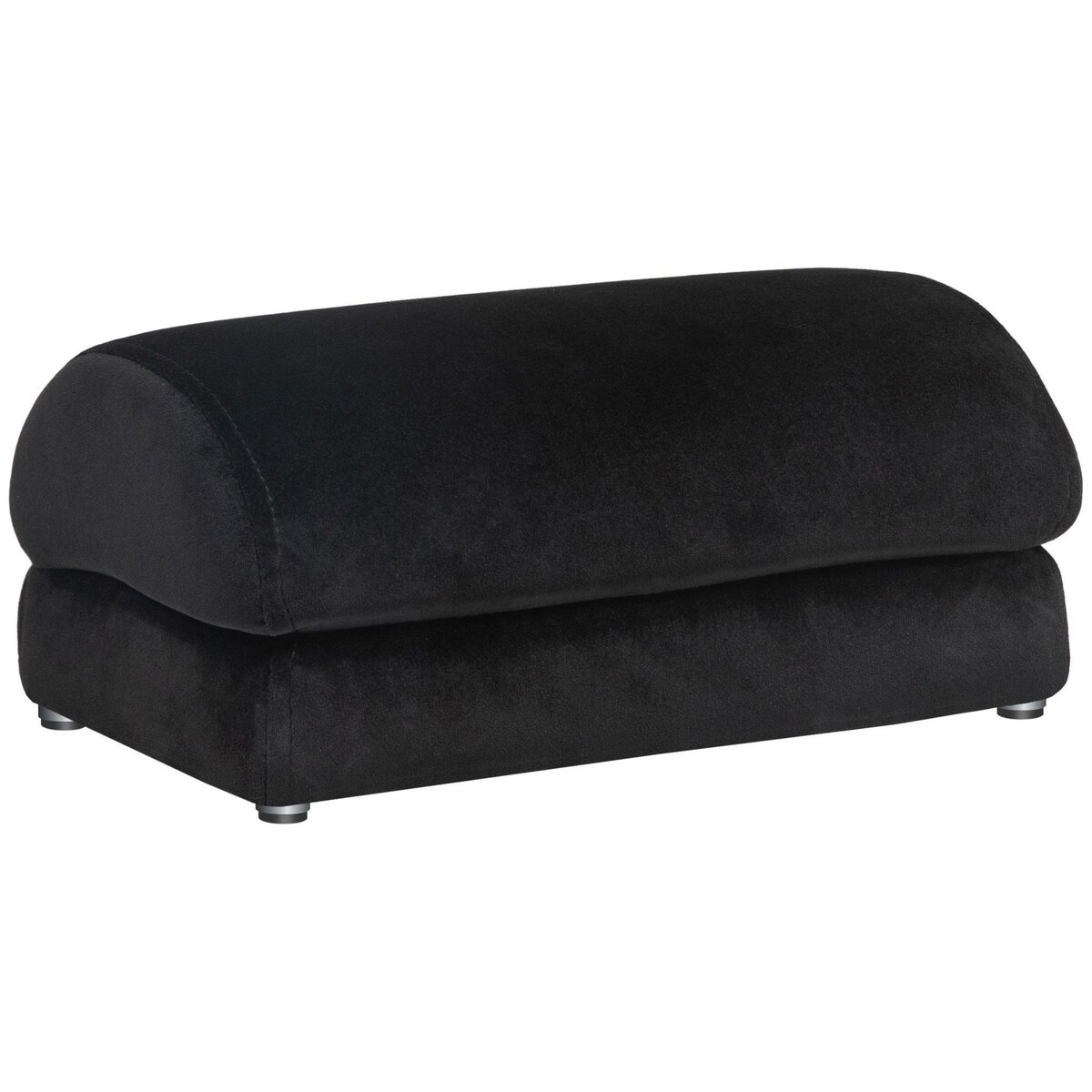 HOMCOM Repose-pied sous le bureau - repose pied bureau antidérapant - mousse souple velours noir