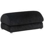HOMCOM Repose-pied sous le bureau - repose pied bureau antidérapant - mousse souple velours noir
