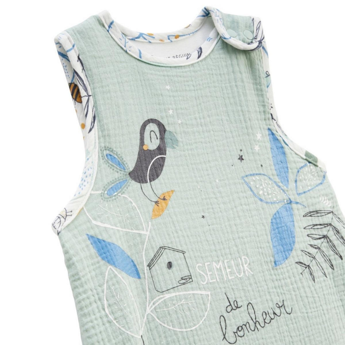 Petit Béguin Gigoteuse d'été en gaze de coton Garden Party