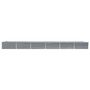 Voir la diapositive 3 : VIDAXL Lit sureleve de jardin Acier galvanise 600x80x45 cm Gris