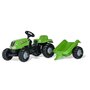 ROLLY TOYS Tracteur a Pedales + Remorque rollyKid-X Vert