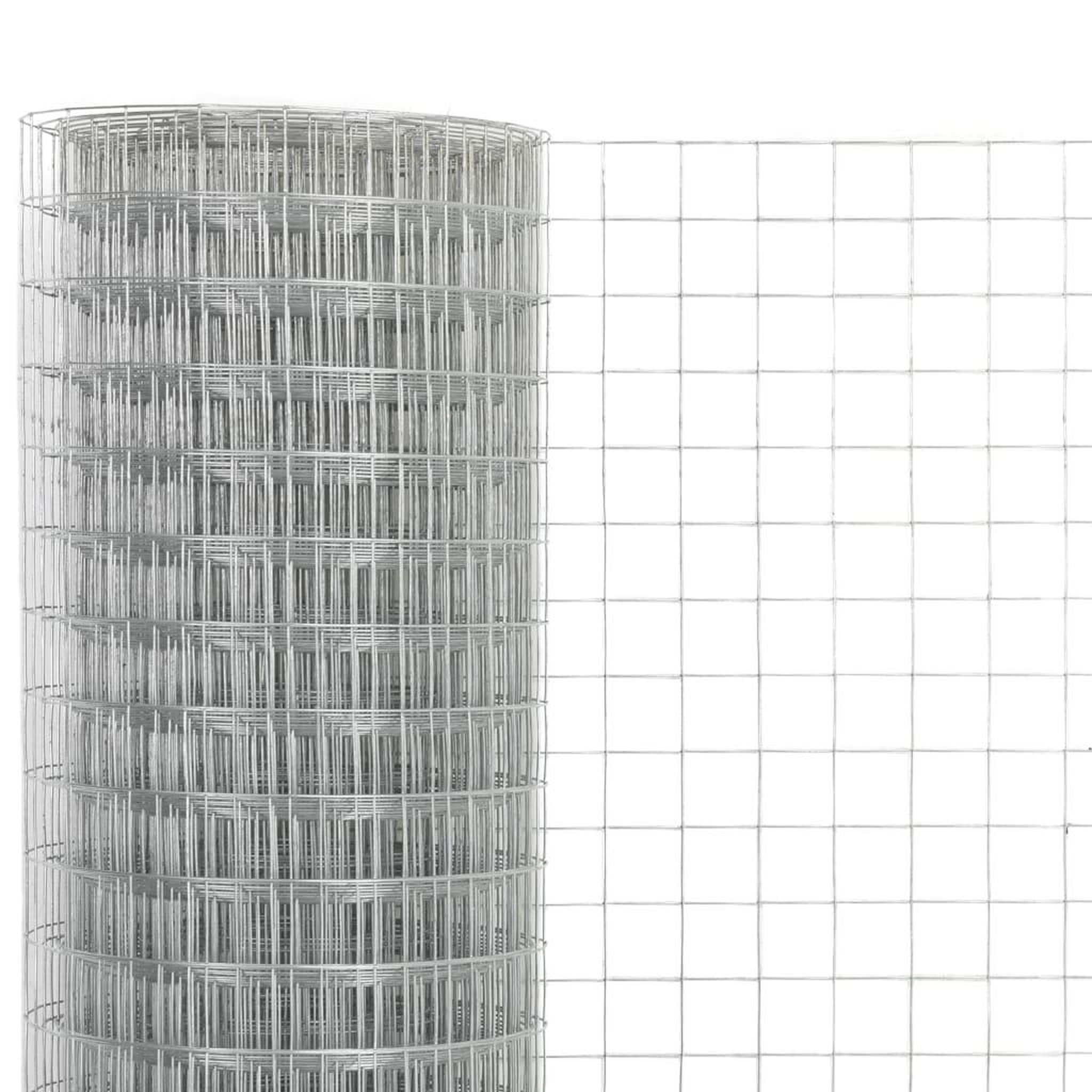 Voir la diapositive 3 : VIDAXL Grillage pour voliere acier galvanise 25x0,5 m argente