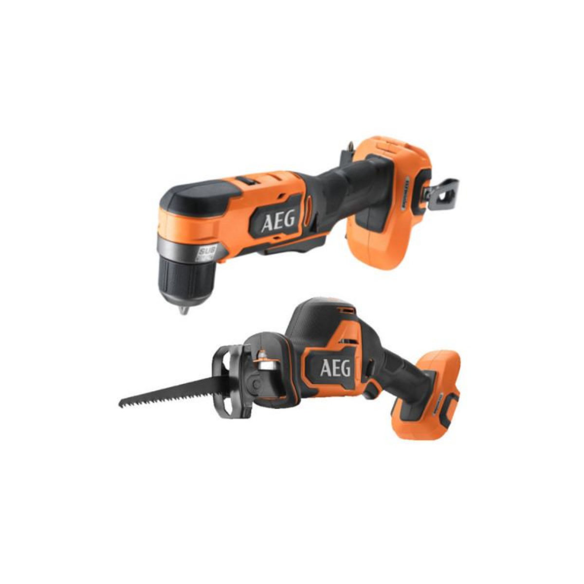 AEG Pack AEG Perceuse-visseuse d'angle - Scie sabre - 18 V - Subcompact - Brushless