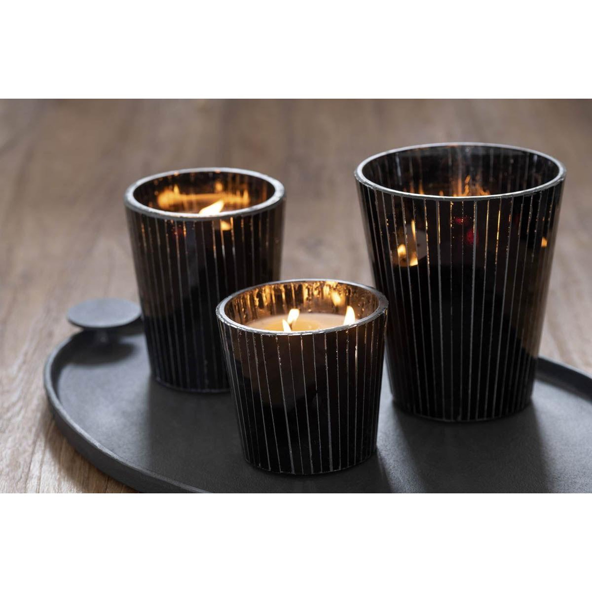 Voir la diapositive 6 : J-LINE Bougie Parfumée  Noa  18cm Spicy Twilight
