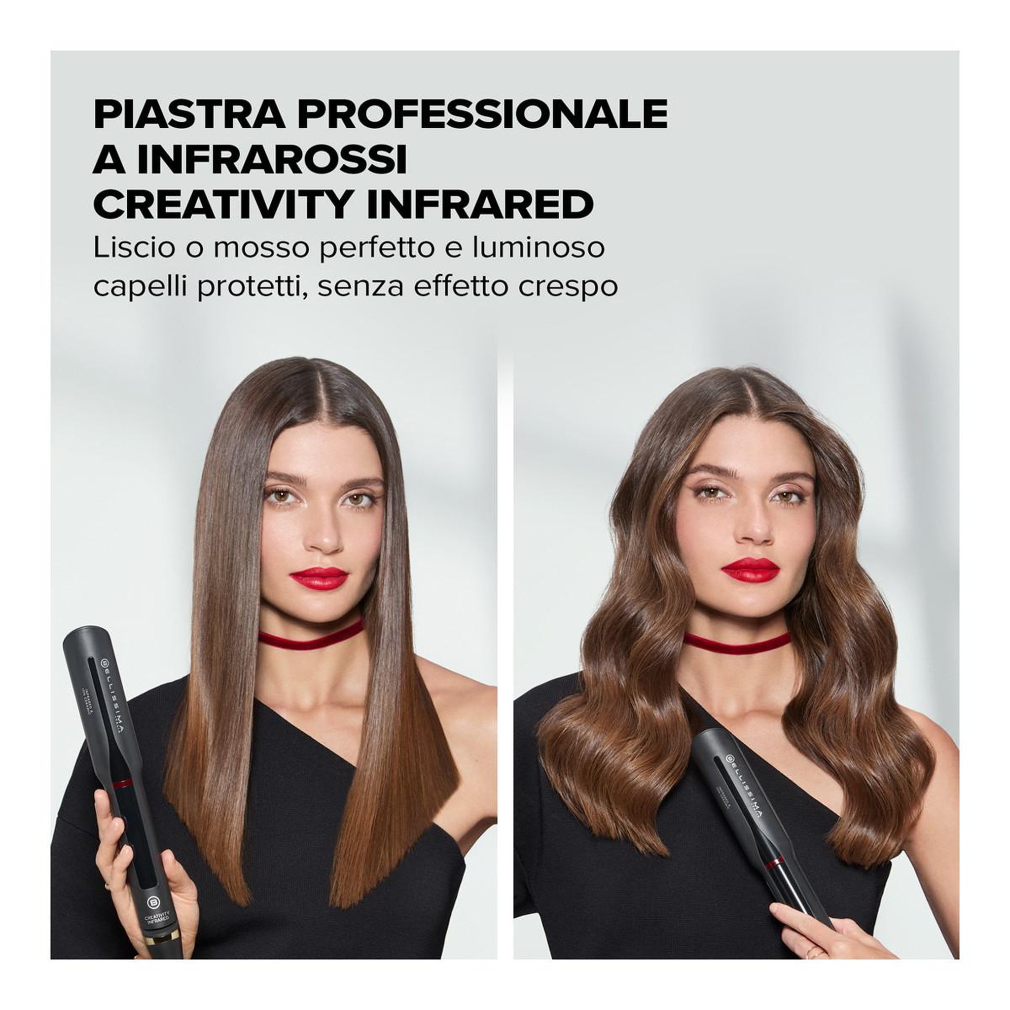 Voir la diapositive 3 : BELLISSIMA Bellissima 11948 brosse soufflante et fer à lisser à chaleur noir 60 w 2 m