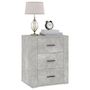 Voir la diapositive 4 : VIDAXL Table de chevet Gris beton 50x36x60 cm Bois d'ingenierie