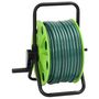 Voir la diapositive 4 : VIDAXL Enrouleur de tuyau vert sur pied avec tuyau de 50 m PVC