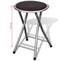 Voir la diapositive 6 : VIDAXL Tabourets de pliables lot de 4 similicuir