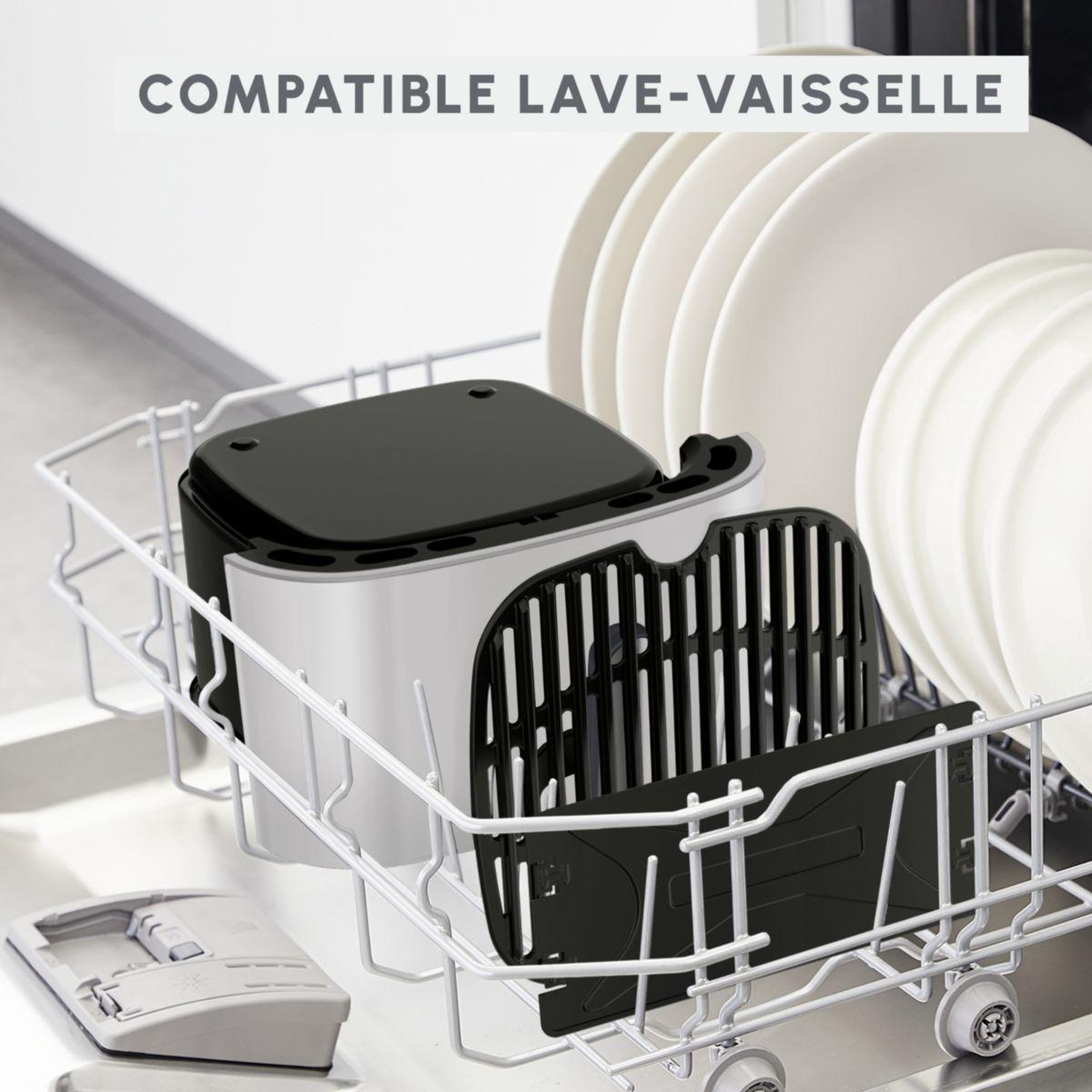 Voir la diapositive 5 : MOULINEX Friteuse sans huile easy fry essential nube ez130a20