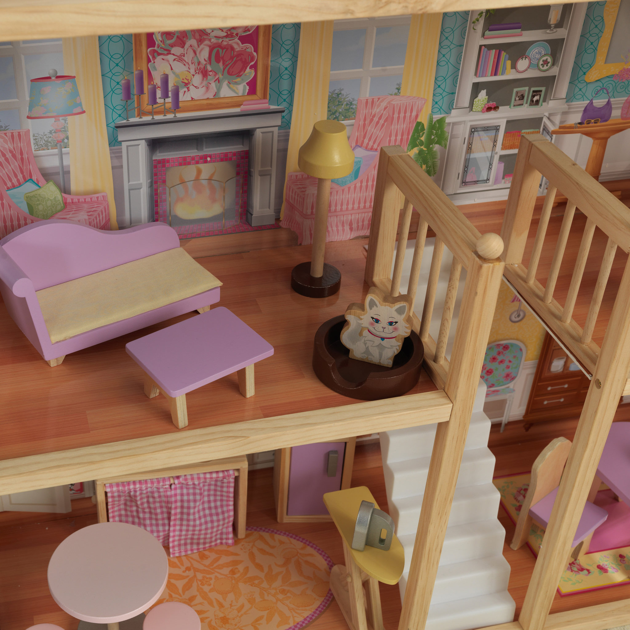 Voir la diapositive 8 : Kidkraft Maison de poupées en bois grande vue