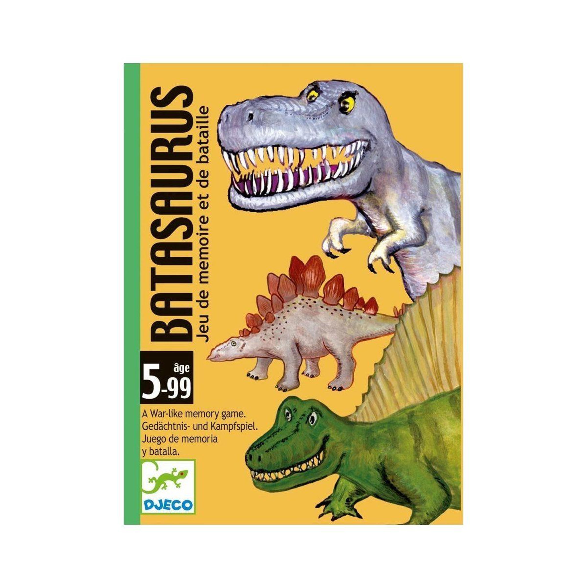 Djeco Jeu de mémoire et de bataille batasaurus