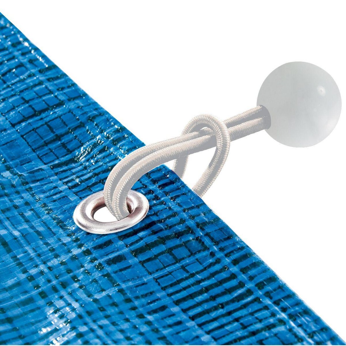 WERKAPRO Attache rapide WERKA PRO pour bâche  lot de 10  blanc