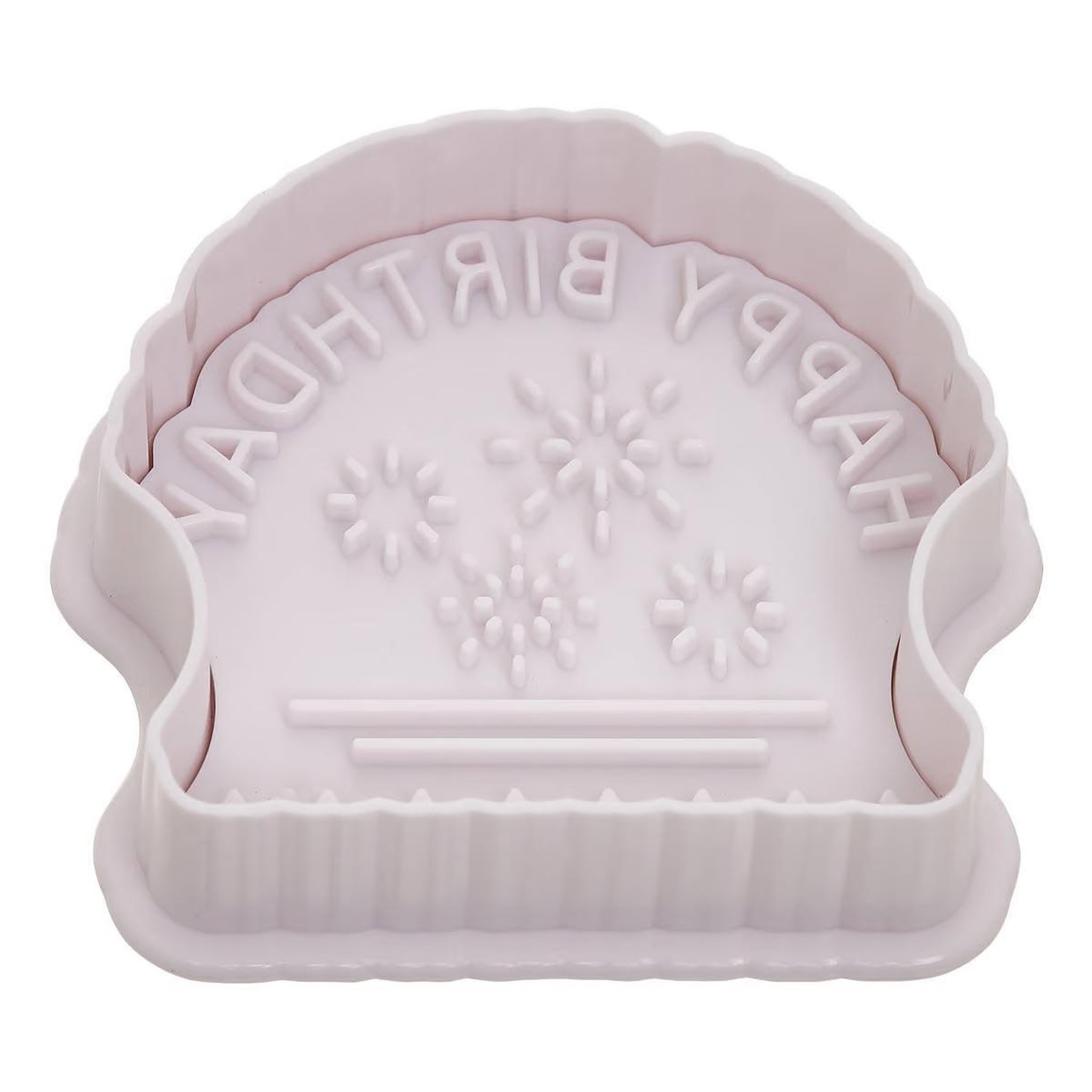Voir la diapositive 5 : FIVE Lot de 8 tampons à biscuits  anniversaire  6cm blanc