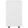 Voir la diapositive 5 : VIDAXL Armoire a roulettes Blanc 46x36x59 cm Bois d'ingenierie