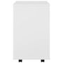 Voir la diapositive 5 : VIDAXL Armoire a roulettes Blanc 46x36x59 cm Bois d'ingenierie