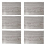 SECRET DE GOURMET Lot de 6 sets de table rectangulaire Bois gris - 45 x 30 cm - Gris