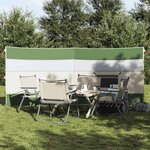 VIDAXL Brise vent de camping vert 340x130 cm imperméable