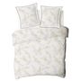 Voir la diapositive 5 : FUTURE HOME Parure de lit 2 personnes satin de coton motif feuillage