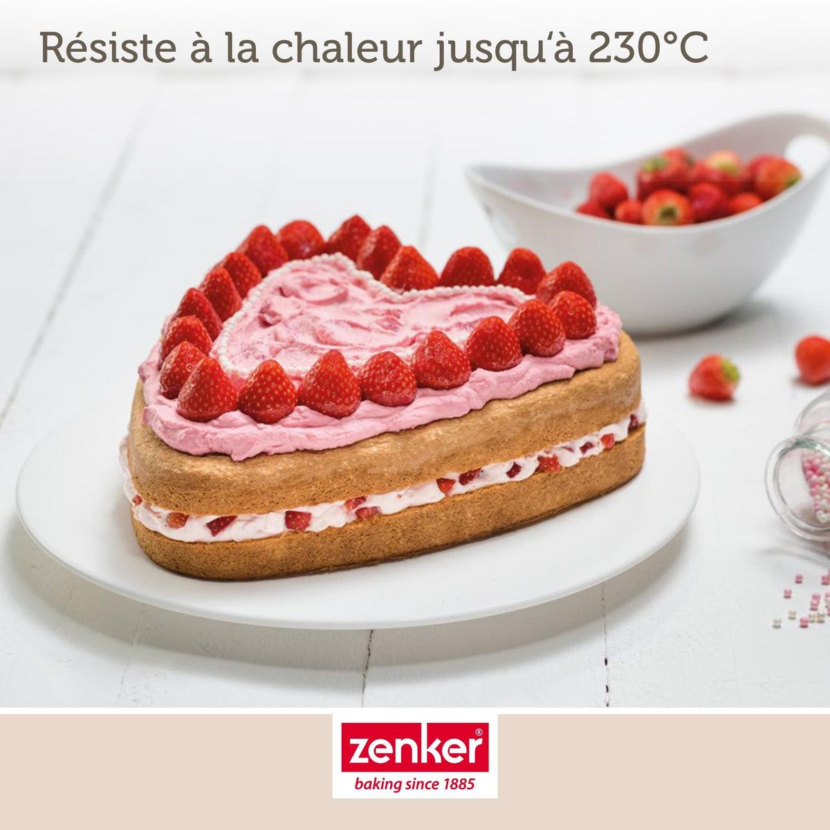 ZENKER Moule à gâteau coeur avec charnière 27 x 25 cm Zenker Special Creative