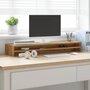 Voir la diapositive 3 : VIDAXL Support de moniteur chêne artisanal 100x24x13cm bois ingénierie