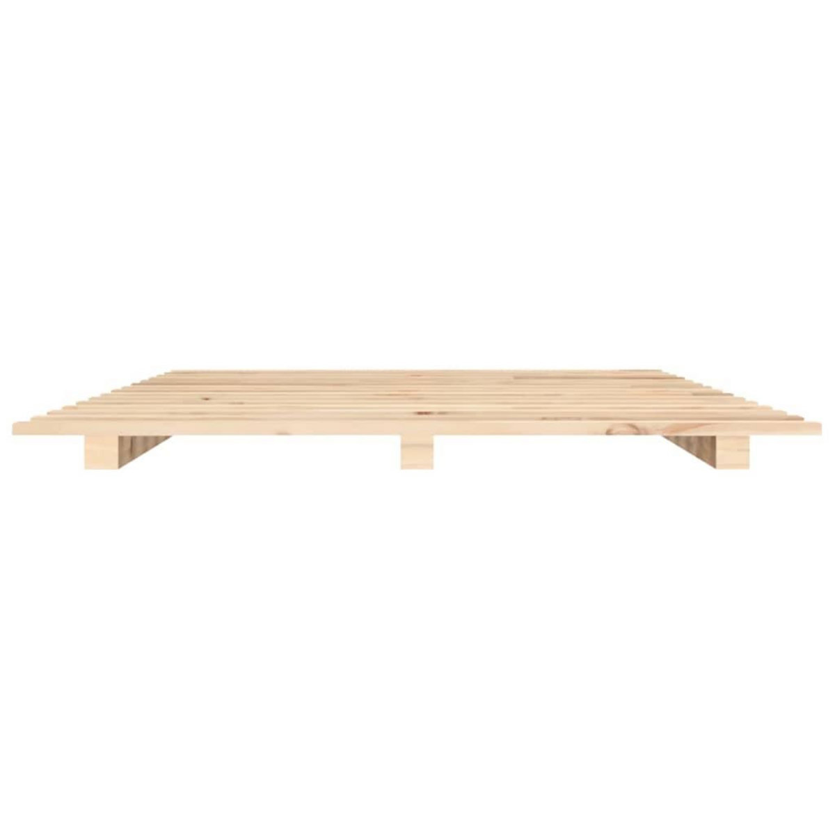 VIDAXL Cadre de lit sans matelas 120x200 cm bois de pin massif