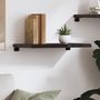 Voir la diapositive 3 : VIDAXL Etagere murale marron fonce bois chene massif traite
