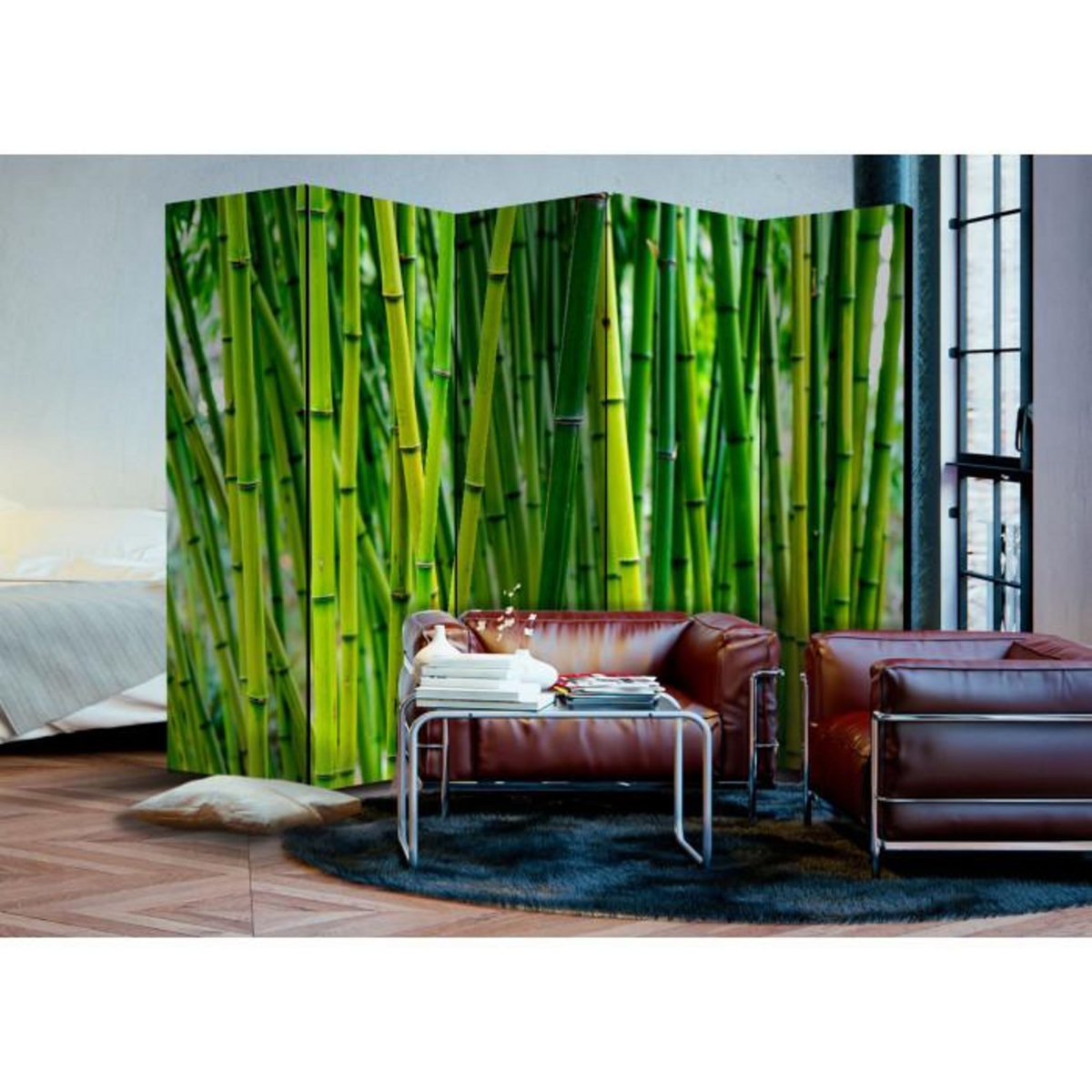 Paris Prix Paravent 5 Volets  Bamboo Forest  172x225cm