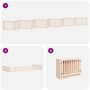 Voir la diapositive 5 : VIDAXL Barriere pour chien porte pliable 12 panneaux bois de peuplier