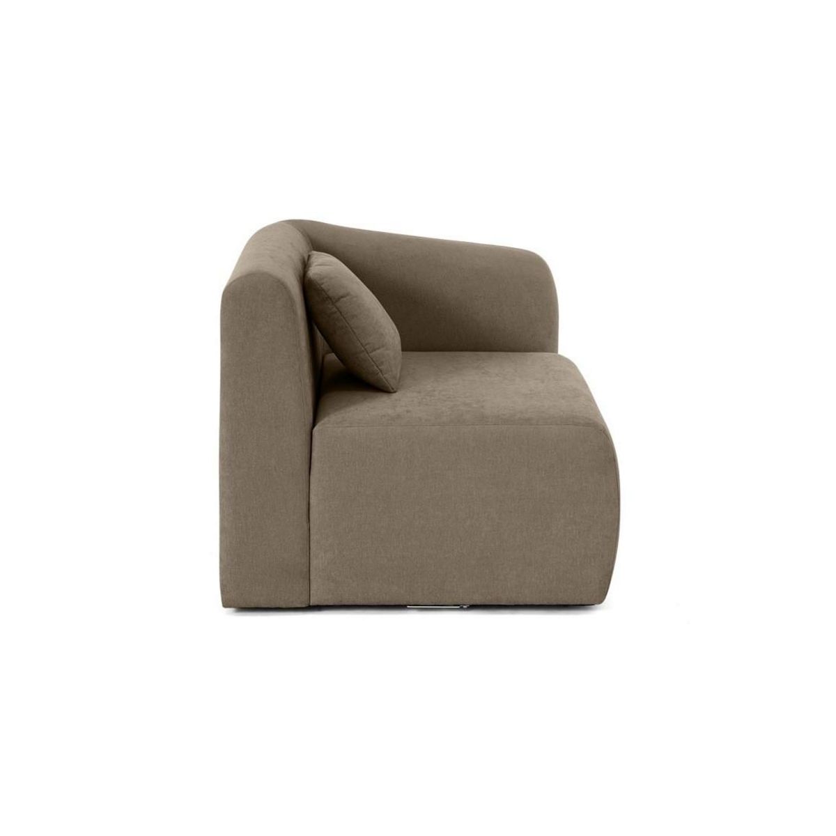 LISA DESIGN Ikare - module d'assise d'angle droit - en tissu