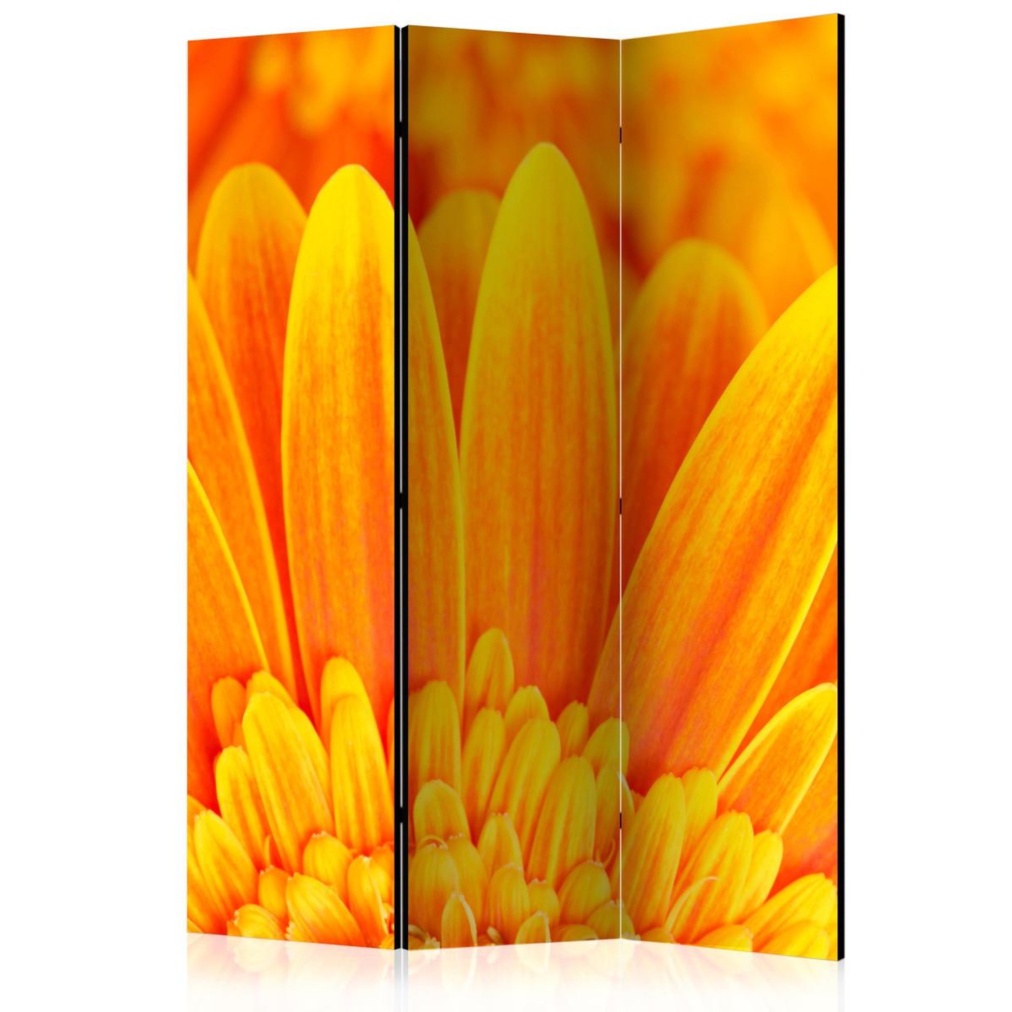 Paris Prix Paravent 3 volets  yellow gerbera daisies  135x172cm