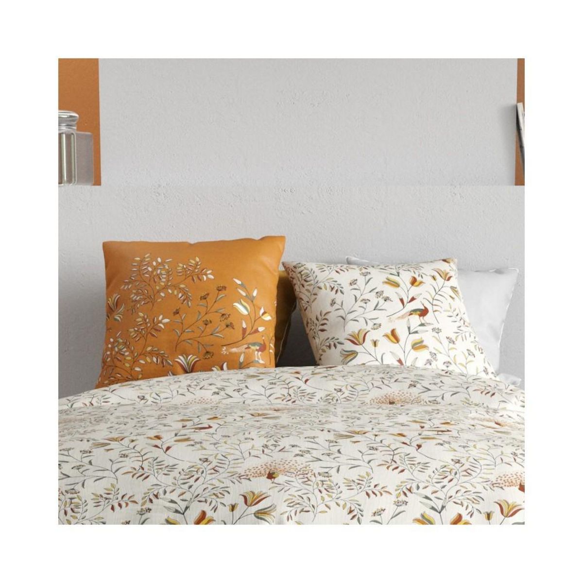 ATELIER DU COTON Housse de couette 260x240 DEMIL + 2 taies coton 57 fils