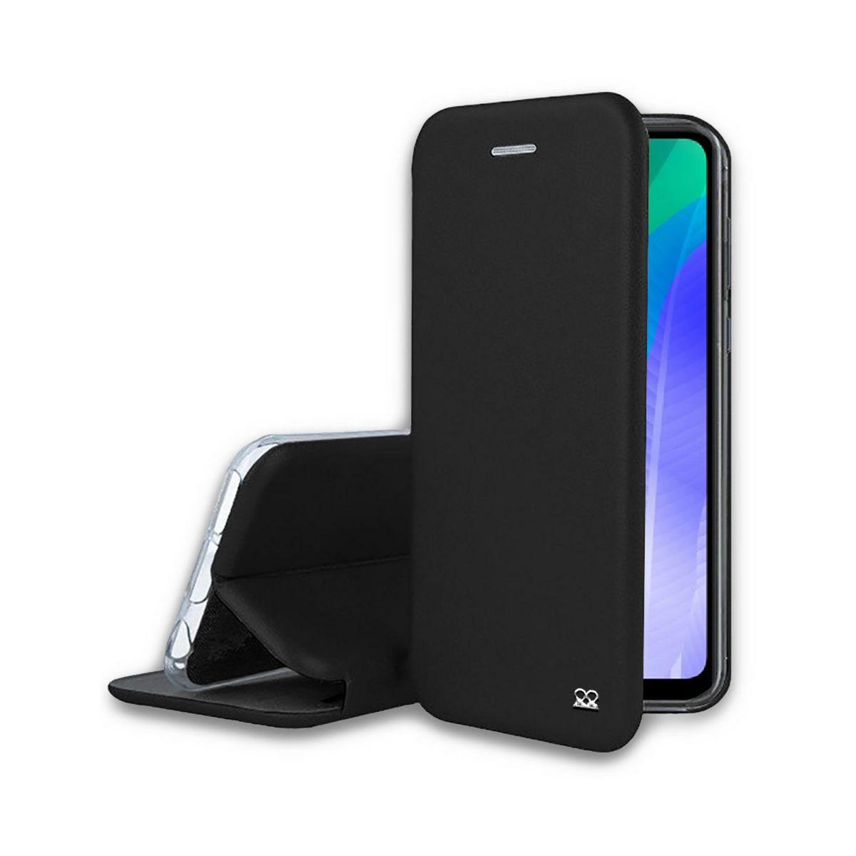 IBROZ Etui Huawei Y6P 2020 Cuir noir