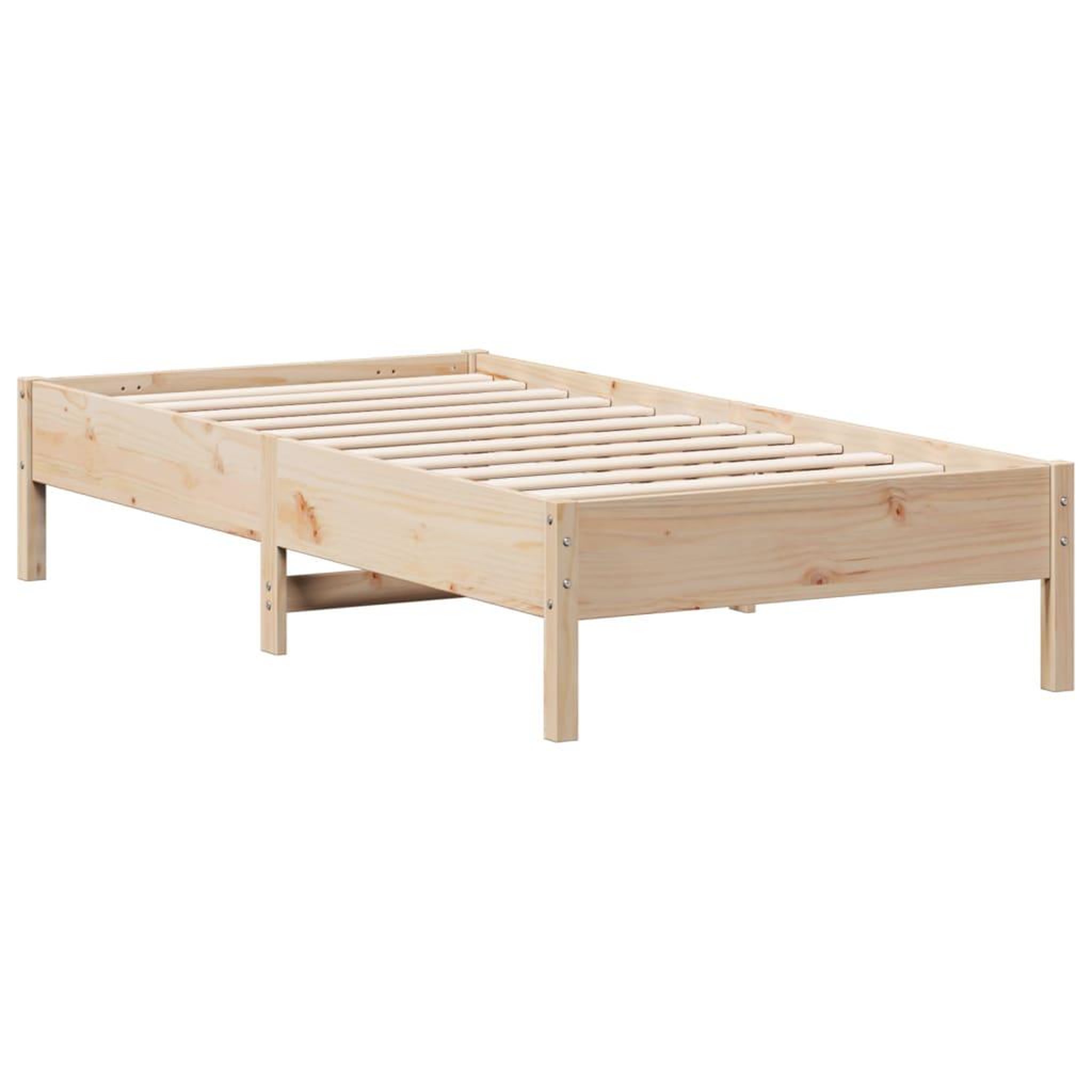 Voir la diapositive 2 : VIDAXL Cadre de lit sans matelas 75x190 cm bois de pin massif