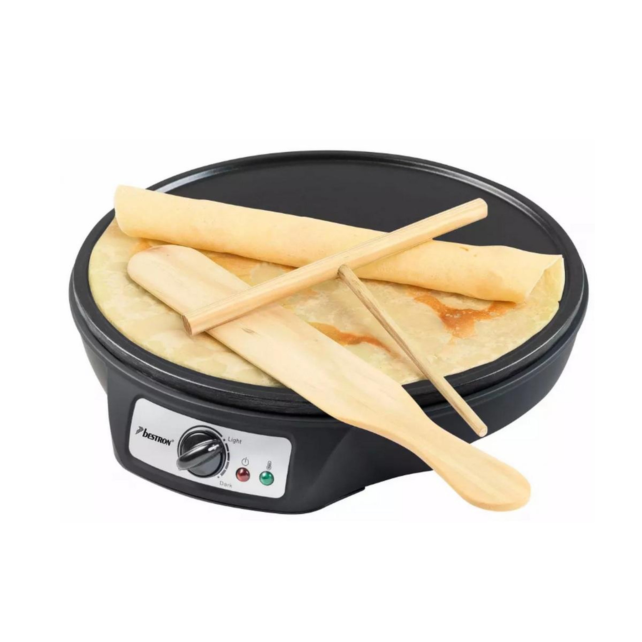 Voir la diapositive 2 : Bestron Crêpière 30cm 1000w noir - asw602z