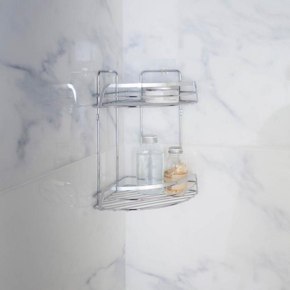 Paris Prix Serviteur de Douche Angle  Filaire Premium  34cm Chrome