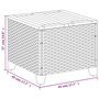 Voir la diapositive 6 : VIDAXL Table de jardin gris 45x45x37 cm resine tressee et bois acacia