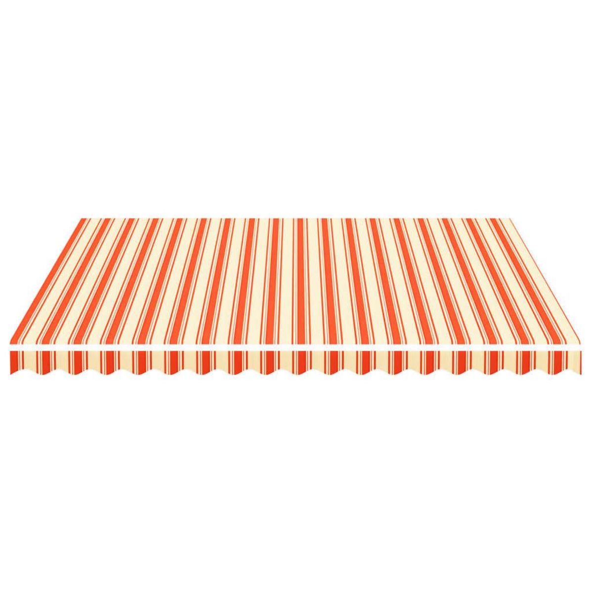 VIDAXL Tissu de remplacement pour auvent Jaune et orange 4x3,5 m