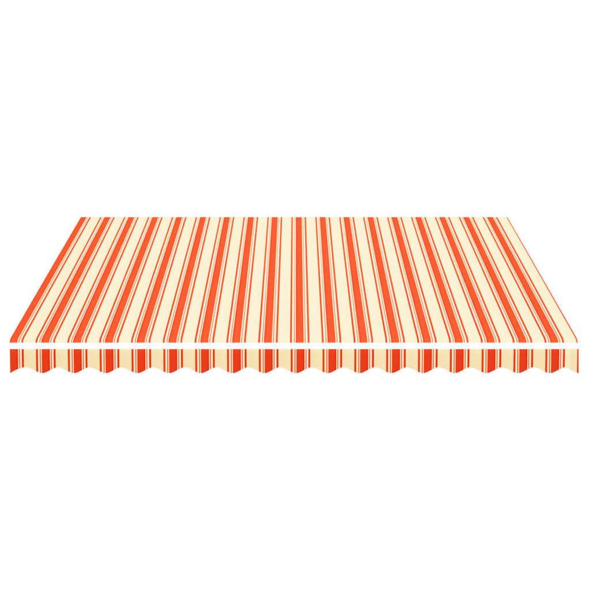 VIDAXL Tissu de remplacement pour auvent Jaune et orange 4x3,5 m