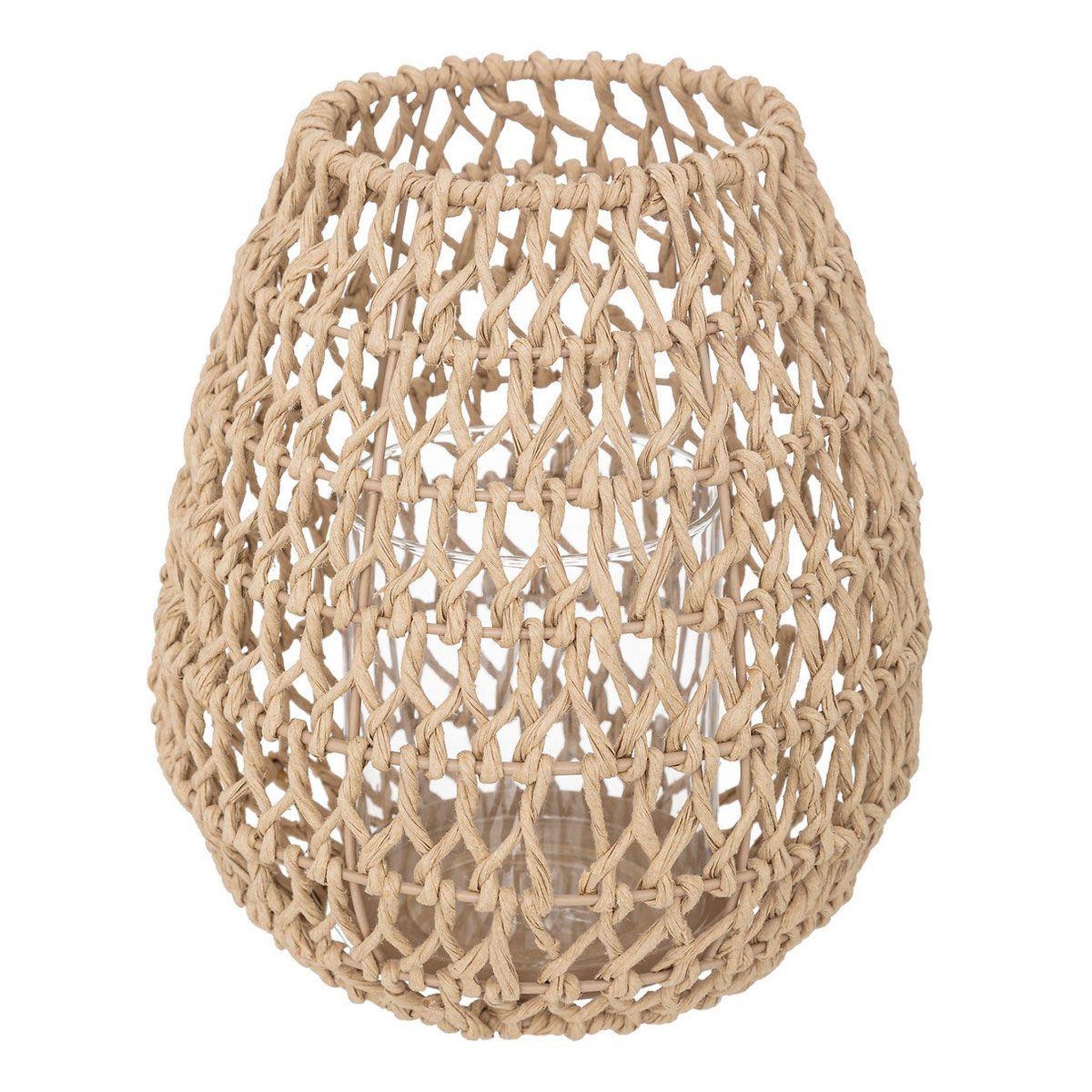 Voir la diapositive 1 : ATMOSPHERA Photophore design en métal  etel  23cm beige